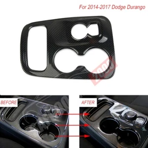 Carbon Fiber Center Control Gear Shift Panel Trim Cover For Dodge Durango 14-17 - Picture 1 of 7