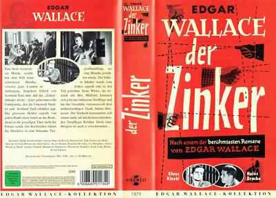 (VHS) Edgar Wallace - Der Zinker - Heinz Drache, Eddi Arent, Klaus Kinski - Bild 1 von 2