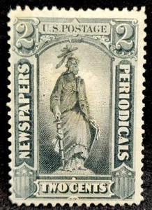 MATT'S STAMPS US SCOTT PR9, 2-CENT NEWSPAPER STAMP, MHOG, CV $300 - Picture 1 of 3