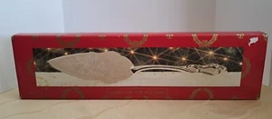 NOS Vintage 1994 Silverplate Torta Server Natale Festa Regalo - Foto 1 di 10