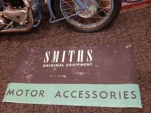 SMITHS ORIGINAL EQUIPMENT MOTOR ACCESSORIES POSTER TRIUMPH BSA MG CHRONOMETRIC - Picture 1 of 2