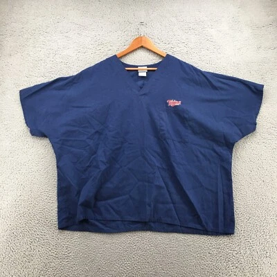 Cherokee Uniforms Minnesota Twins Scrubs Top Mens 3XL Blue Genuine Merchandise - Image 1 of 4