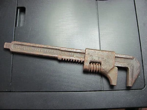 VINTAGE USA 9" ADJUSTABLE MONKEY WRENCH ANTIQUE - Picture 1 of 5