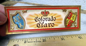 Vintage Originaletikett, Colorado Claro, Zigarrenbox Tabaketikett, NEU - Bild 1 von 1