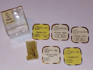 ETA 8-3/4-980 Part #'s 401, 407, 410, 445, 723 NOS (HC2) - Picture 1 of 5