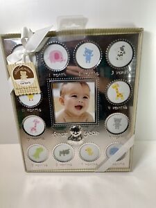 New Carter's First Year Child of Mine Silver Picture Frame Holds 13 Photos NIB