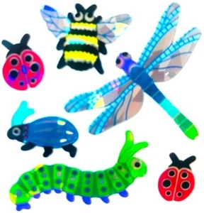 INSECTS Prismatic Sandylion Stickers *VINTAGE* - Picture 1 of 1