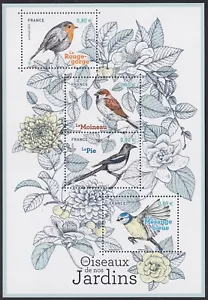 2018 FRANCIA BLOC F5239** BF Foglio UCCELLI Dei Nostri GIARDINI TTB MNH - Foto 1 di 1