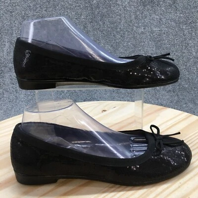 Aerosoles Shoes Womens 10 M Bec 2 Differ Slip On Sequined Ballet Flats Black - Image 1 of 4