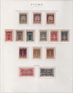 Fiume 1924 Überdrucke: "Anschluss An Italien" Komplette Serie MH (Cod.7798) - Bild 1 von 1