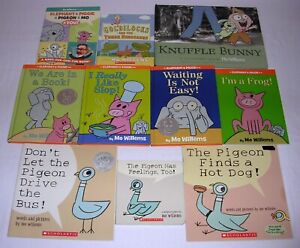 Lot 10 MO WILLEMS Books: Pigeon, Elephant & Piggy, Knuffle Bunny FREE SHIPPING