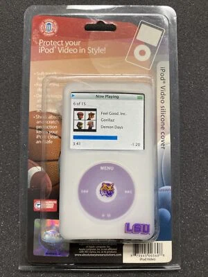 Cubierta de silicona para video iPod con licencia oficial LSU Tigers - ¡Liquidación @ $4.99!! Foto 1 de 3