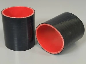 Pair 2.25" To 2.25" inch a Straight Silicone Hose Intercooler Coupler 3" length  - Bild 1 von 3