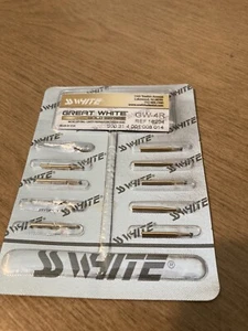SS Blanco 18204 Gran Oro Blanco FG #GW-4R Carburo Burs 8/Paquete - Imagen 1 de 1