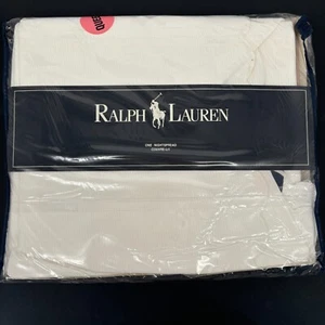 NEU Ralph Lauren Queen Bettdecke bestickt überbackene Baumwolle Bettwäsche Nightspread - Bild 1 von 6
