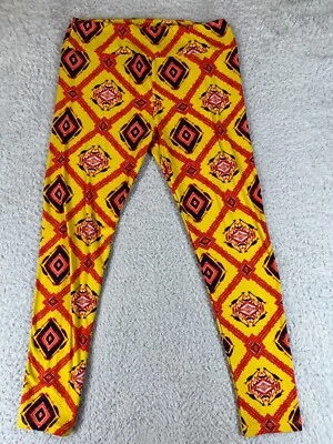 Lularoe Pants Womens 32 Leggings Tall Curvy Southwestern Aztec Pattern Strech - Image 1 of 4