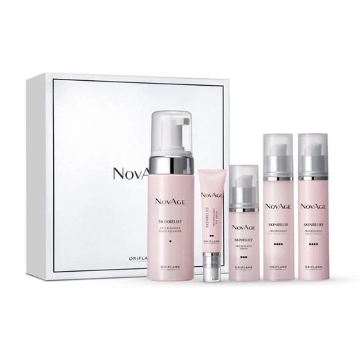 ORIFLAME NovAge Skinrelief PRO Sensitive skin - Set of 5 Full Size products. - Image 1 of 4