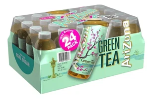 AriZona Green Tea with Ginseng and Honey (16 oz., 24 pk.) - FREE SHIPPING - Picture 1 of 6