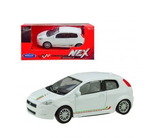 Fiat Grande Punto 2006 Bianco White Welly 1:43 Nuovo Modellino Auto Die-cast - Immagine 1 di 1