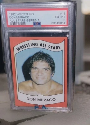 Don The Rock Muraco 1982 Wrestling All Stars Serie A #15 PSA 6 EX-MT ❓️ 7 8 BGS Foto 1 de 3