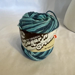 New, Lily Sugar'n Cream Yarn - Teal Ombre, 3 Oz - Picture 1 of 6