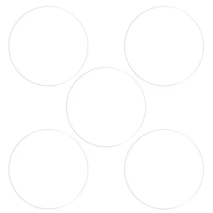 5 Stück 35 mm Weich TPU Anti-Kratz HD Klar Rund Uhrenglas Displayschutzfolien - Bild 1 von 7