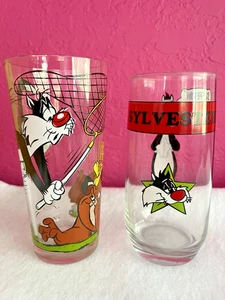 Vintage 1966 1976 SAMMLER LOONEY TUNES SYLVESTER TEEWTY VOGEL TRINKGLÄSER - Bild 1 von 6