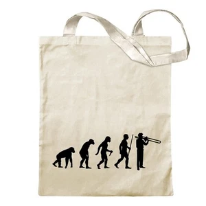Posaune Trompete Evolution Tragetasche Baumwolltasche Stoffbeutel langer Henkel - Bild 1 von 91