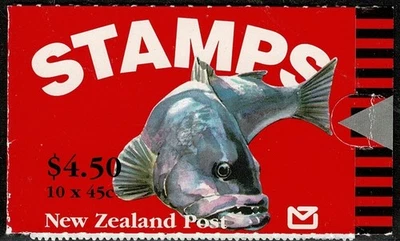 NZ 1993 Booklet $4.50 Marine Life 10 x45c SG SB65 Very Fine As Issued Ex My Coln - Image 1 of 4