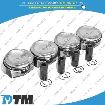 Pistons Rings Set Oversized 83mm +0.5 Φ23mm For VW Beetle Audi A4 A5 A3 1.8 TFSI Foto 1 de 4