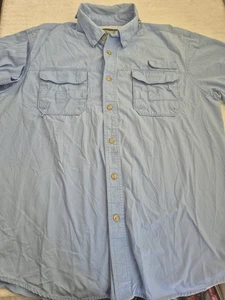Camicia da pesca outdoor life uomo grande ventilata blu chiaro escursionismo outdoor - Foto 1 di 10