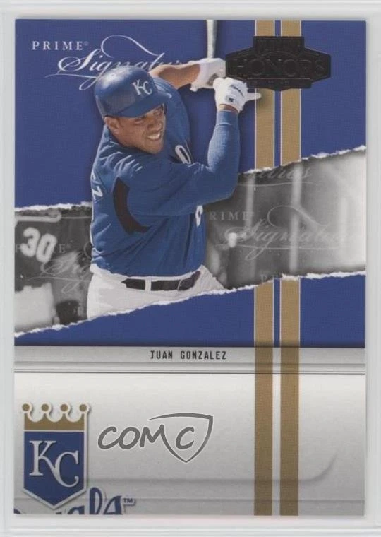 2004 Playoff Honors Prime Signatures /2500 Juan Gonzalez #PS-22 - Image 1 of 2