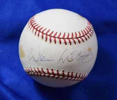 Willie McCovey PSA ADN Autógrafo Grandes Ligas OML Firmado Béisbol Foto 1 de 2