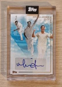 Topps Cricket Legends of the Game V2 2025 Mitchell Johnson 23/50 Auto Australia - Picture 1 of 2