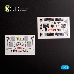 F-100F. Interior 3D Decals (for Trumpeter model kit) Scale 1:72 KeliK K72182 - Picture 1 of 14