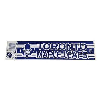 Винтажная наклейка на бампер 1989 Trench Toronto Maple Leafs 11 дюймов x 3 дюйма хоккей НХЛ - Изображение 1 из 2