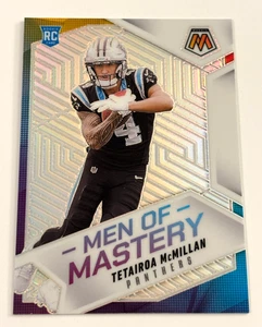 Tetairoa McMillan 2025 Mosaic Men of Mastery Silver Prizm RC Card #19 - Picture 1 of 1