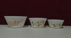 3er Set Federal Glas Milchglas Rührschüsseln - Bild 1 von 8