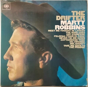 MARTY ROBBINS THE DRIFTER 1966 UK CBS VINYL LP SBPG 62782 EX / EX - Picture 1 of 3