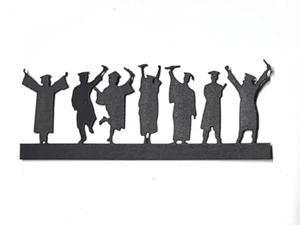 Graduates C Die Cut Shape Punchies - 2 Die cuts - Cardmaking Scrapbooking - Picture 1 of 1