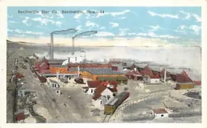 Bartlesville OK Oklahoma BARTLESVILLE ZINK CO Mine ~ Zugwagen ca1920's Postkarte - Bild 1 von 2