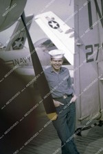 35m-16477 circa 1956 U.S. Naval flight deck operations aircraft carrier USS Shan