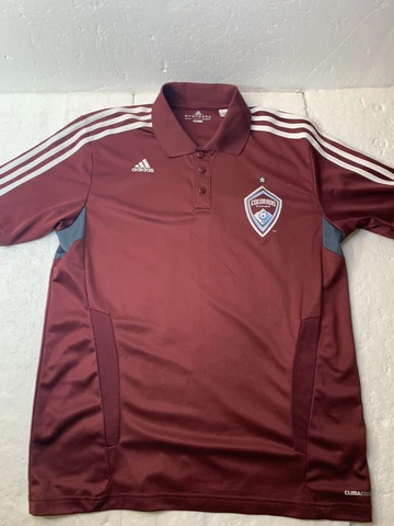 Colorado Rapids MLS Adidas Men's Climacool Burgundy Polo Shirt Size Medium Cover