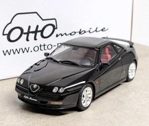 1:18 Otto Mobile Alfa Romeo GTV Coupe V6 negro OT1057 NUEVO NUEVO - Imagen 1 de 6