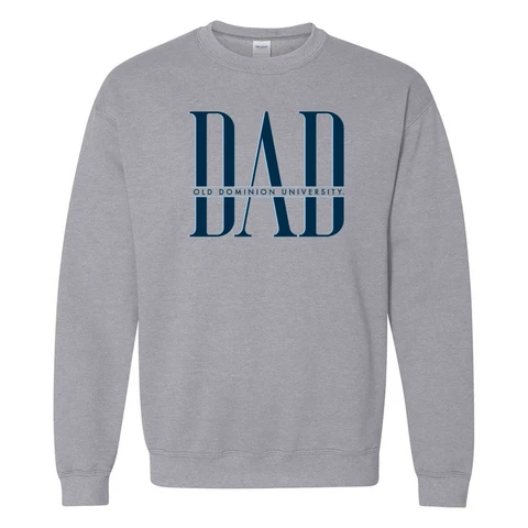 Old Dominion Monarchs Classic Dad Crewneck Sweatshirt - Sport Grey Cover