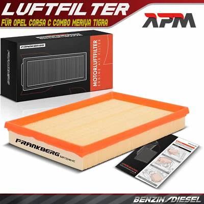 Luftfilter Filtereinsatz Filter für Opel Corsa C Combo Meriva Tigra 1.0L-1.8L - Bild 1 von 4