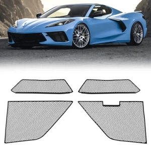 4 protectores de radiador rejilla malla para Corvette C8 2020-2023 Stingray Z51 - Imagen 1 de 9