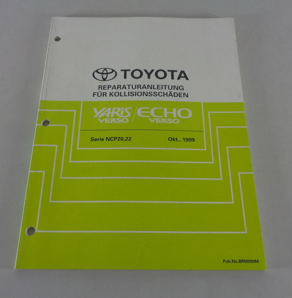 Manual De Taller Carrocería Toyota Yaris Verso / Echo Verso De 10/1999 - Imagen 1 de 1