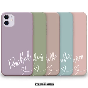 Funda de silicona personalizada nombre personalizado para iPhone 11 12 13 14 15 XR - Imagen 1 de 27