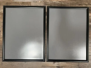 Lote de 2 marcos de póster de aluminio de 1 pulgada con marcos de pared de carga frontal de 18x24 pantallas M&T negras - Imagen 1 de 9